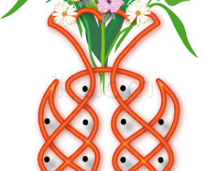 Bouquet of flowers rangoli Bouquet of flowers rangoli