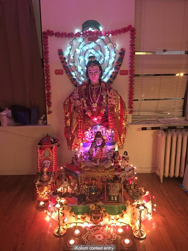 Golu Theme Shiv Parivar And Rural World Market By Sujitha