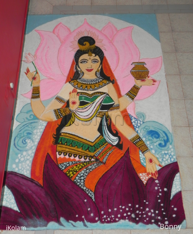 Rangoli: Goddess Laxmi Rangoli: Goddess Laxmi