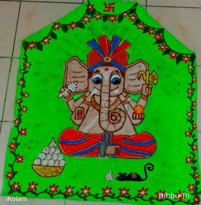 Rangoli: Vinayaka Chathurthi Rangoli: Vinayaka Chathurthi