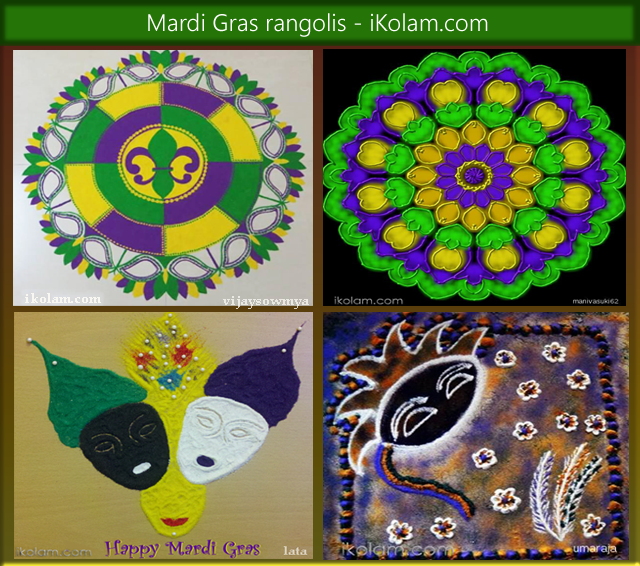 Mardi Gras Rangolis - iKolam.com - mardi-gras-rangolis.png
