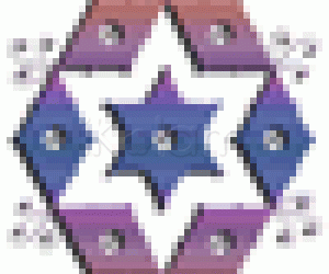 Tasseled Stars rangoli