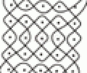 5 / 5 - Dumbell kolam with parallel dots