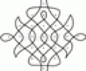 7 - 1 kolam with parallel dots