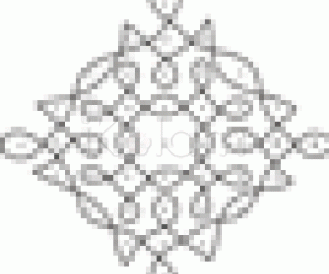 9 - 1 kolam with parallel dots