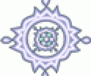 Lavender dew rangoli