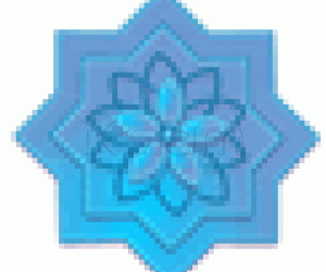 monochromatic blue rangoli
