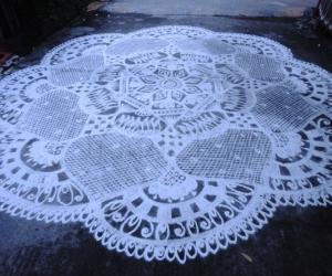 Free hand kolam