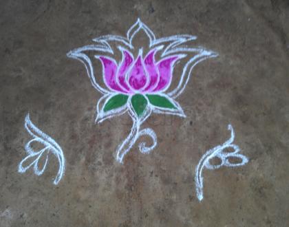 Lotus daily Rangoli
