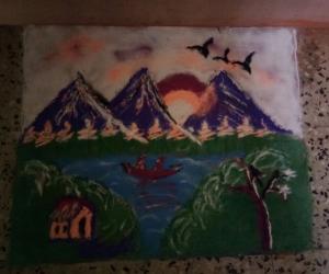Rangoli: My Diwali rangoli done on first day