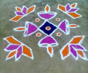 Karthigai Deepam Kolam