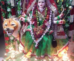 Dussehra maata decoration at my mother's place