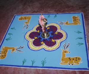 Traditional kolam