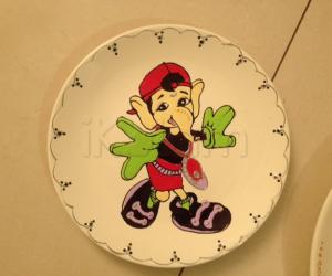 Painted plates for an charity event - Ireland 2012