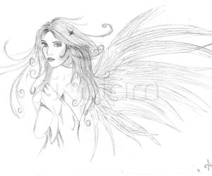 Pencil sketch_angel