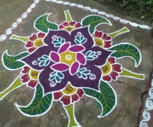 colourful rangoli