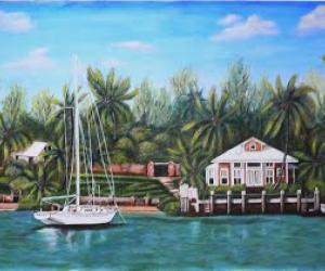 my acrylic painting landscape on canvas