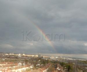A raibow in London, captured  form Wembly.