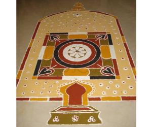 Another type of kolam for Bhagavathy Pooja