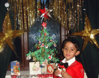 Rangoli: Christmas tree
