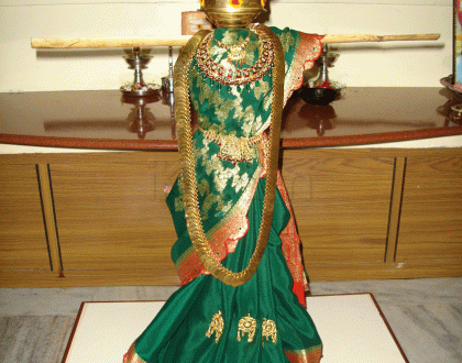 Rangoli: Lamp as Goddess