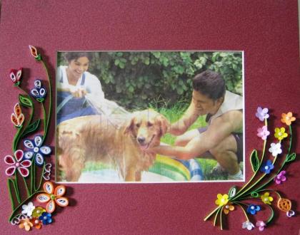Quilled  photo frame