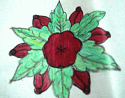 Rangoli: flower