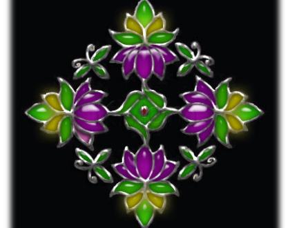 Lotus rangoli