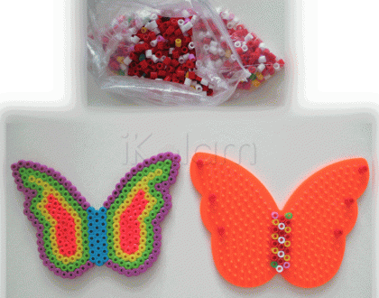 Rangoli: Butterfly - Perler beads