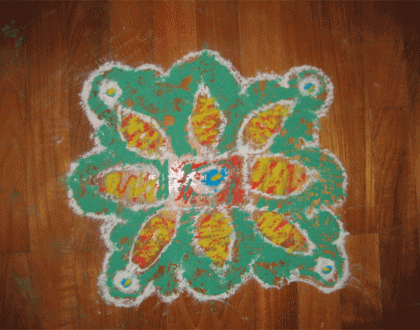 My first dotted kolam