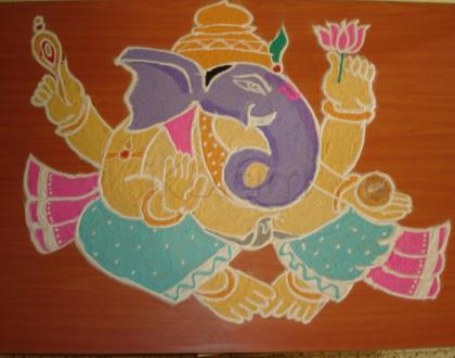 Rangoli: Ganesha