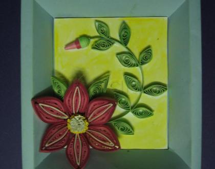 Rangoli: Quilled flower