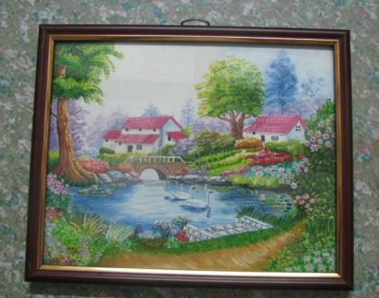 Rangoli: Oil painting