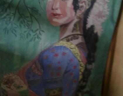 Painting of a South Indian young Girl.