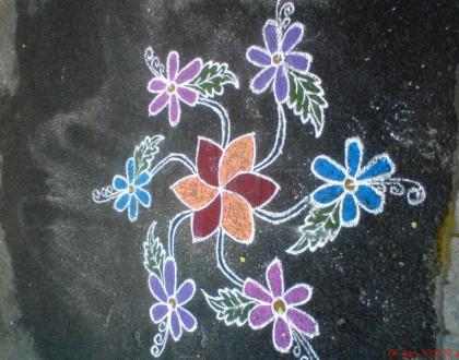 Rangoli: Flower Kolam