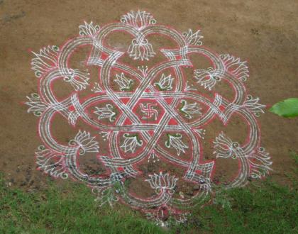 Rangoli: Special Diwali wish kolam for ikolamites -  2