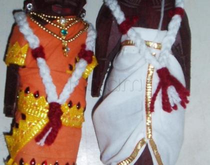 Rangoli: Marapachi doll for contest