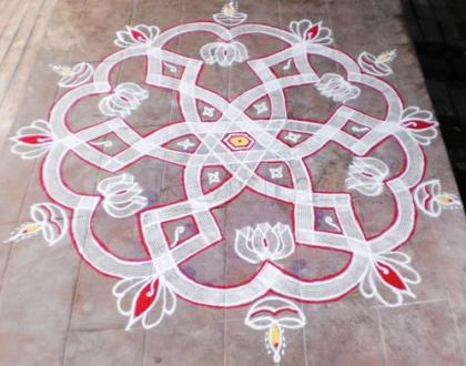 Rangoli:  special Diwali wish kolam to ikolamites