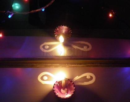 Rangoli: Diwali diya