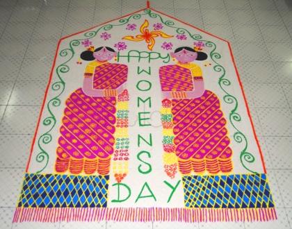 Rangoli: Happy women's day