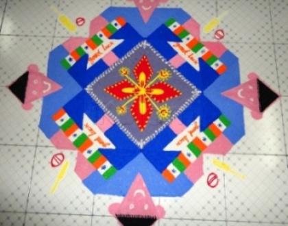 Rangoli: All the best to the Indian team