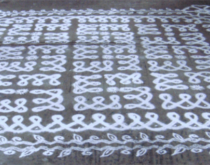 Rangoli carpet