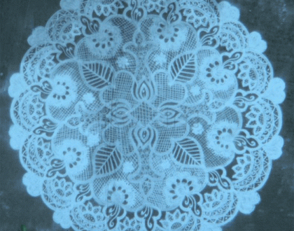 Knitted Lace Table Cloth