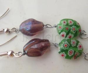 Rangoli: Second attempt on making beaded earings !!!!