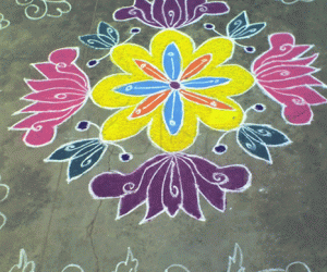 Lotus rangoli