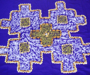 Rangoli: Dryfruits rangoli