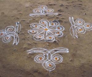 Rangoli: flower