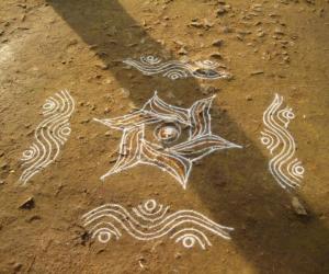 Rangoli: flower