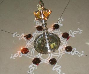 Rangoli: Karthigai kolam