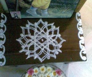 Rangoli: small Kolam 